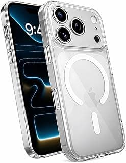 Capa Mag-Safe para [iPhone 17 Pro MAX] Capinha Premium Slim com [Proteção de Câmera] Magnetica Clear Case Transparente [Anti-Amarelamento], Compatível com MagSafe e Anti Impacto [Nivel Militar]