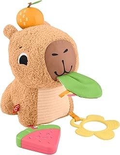 Fisher-Price, Capivara de Pelúcia com Estímulos, Sons e Jogos para Bebês, Mattel