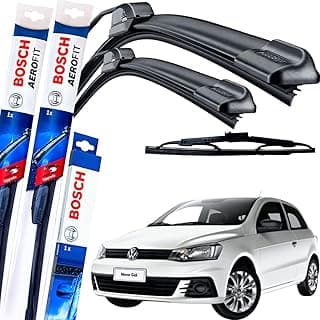 Palheta Limpador Parabrisa Bosch Aerofit Par de Palheta Limpadora Dianteiro + Traseiro VW GOL GANCHO 2017 À 2023 com 14.51% de desconto por R$ 98,24 na amazon