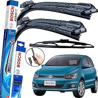 Palheta Limpador Parabrisa Bosch Aerofit Par de Palheta Limpadora Dianteiro + Traseiro Vw fox 2013 à 2022 com 14.51% de desconto por R$ 112,78 na amazon
