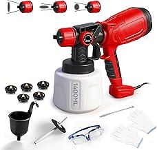 Trailabo Pistola de Pintura Eletrica Profissional, 1400 ml, Ajuste do Spray por Botão, Motor Potente de Cobre, Punho Emborrachado, 750 W, 110-130 V