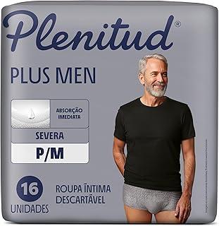 Roupa Íntima Plenitud Plus Men para incontinência urinária P/M -16 unidades
