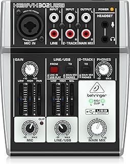Behringer 302USB Mesa de Som Analógica de 4 canais