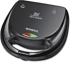 MONDIAL Sanduicheira Fast Grill & Sandwich, Preto, 750W, 110V - S-12