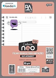 Jandaia - Refil para Caderno Neo com Pauta Inteligente Notes 80Fls Basic Art