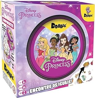 Asmodee, Dobble: Disney Princess, Jogo de Cartas para Família, 2 a 8 jogadores, Idade 4+, Partidas de até 15 minutos com 30% de desconto por R$ 83,99 na amazon