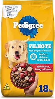 Ração Pedigree Carne Frango e Cereais Cães Filhotes 18 kg
