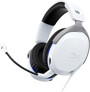 Headset HyperX Cloud Stinger II para PlayStation – Leve, Confortável, Drivers 50mm, Microfone com Cancelamento de Ruído, Branco (75X29AA)