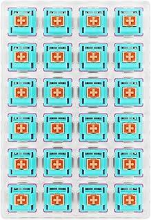 Kit de Switches para Teclado Mecânico Redragon Bullet R Neon Linear 50gf 24un A113 R