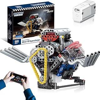 Blocos de Montar Construção de Motor V8 Modelo Brinquedos 665 Peças