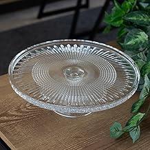 WOLFF - Prato para Bolo de Cristal com Pé Lys 32cm x 11cm