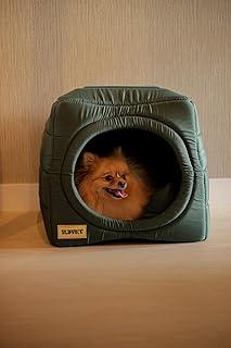 Cama iglu toca para cachorro e gato, cama 2x1 para cachorro ou gato com almofada, TAM. G