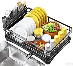 Escorredor de Louças, Escorredor de Pratos Para Pia, Inox, organização de cozinha, Preto