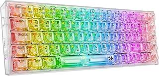 Teclado Gamer Redragon Castor Pro RGB Transparente 65% Switch Crystal K631CT-RGB-PRO