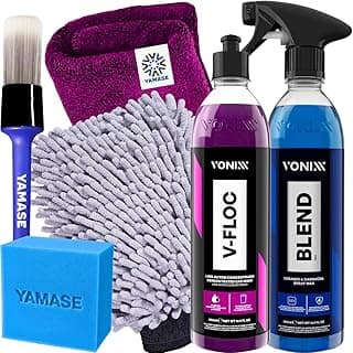 Kit V-Floc Shampoo Neutro Super Concentrado Automotivo + Cera Liquida Protetora Blend Vonixx + Luva Pano Microfibra Yamase com 33.78% de desconto por R$ 92,62 na amazon