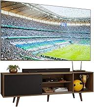 Rack Madesa Dubai para TV até 65 Polegadas com Pés - Rustic/Preto/Rustic