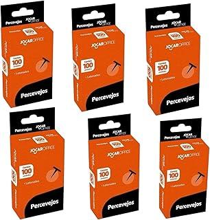 PERCEVEJO TACHINHA LATONADO DOURADO PARA MURAL QUADRO CORTIÇA KIT 6 CAIXAS COM 100 UNIDADES