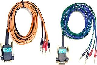 Kit 02 Cabos Eletroestimulação Tens Fes Neurodyn 2, Neurodyn 3, Aussie Sport e Compact Compativel Equipamentos Para Fisioterapia, Estética e Eletroterapia