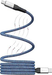 Geonav Cabo MagCable USB-C para USB-CFast Charging 100W carregamento Rápido 1.2m Nylon Trançado e corpo magnético com imã, UCC09MAG azul e branco