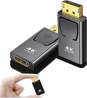 Adaptador Displayport para HDMI 4k, 2k, 1080p UHD (4K 60Hz) Displayport Macho x HDMI Fêmea (1 Unidade)