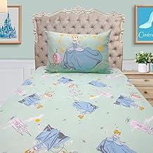 Jogo de Lençol Portallar Disney Princesas Joy Fronha 100% Algodão Solteiro Cinderela Encantada