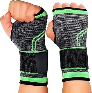 Munhequeira Ortopédica de Compressão Ajustável – Suporte para Tendinite, DOR no Punho, Síndrome do Túnel do Carpo, Esportes e Musculação – Bilateral, Unissex – UrbanSkullShop (2)