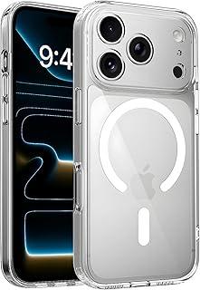 Capa Mag-Safe para [iPhone 17 PRO] Capinha Magnetica Premium com [Proteção de Câmera] Slim Clear Case Transparente [Anti-Amarelamento], Compatível com MagSafe, Resistente a Riscos e Anti Impacto