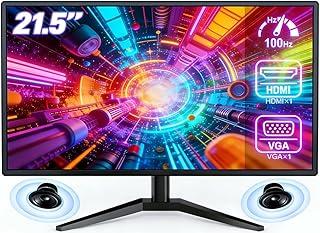 Monitor LED 21,5 Polegadas, Alto-falantes Integrados, Full HD 1920x1080, 100 Hz, 230cd/m², HDMI/VGA/3.55(110-240V)