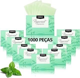 GODREAM 1000 folhas Lenço Antioleosidade Facial, Lenço Removedor de Oleosidade, Lenço para Remove o Brilho Facial Oleoso, Ideal para Oleo Facial (Hortelã)