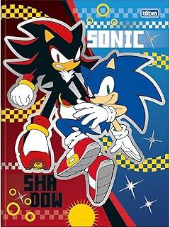 Tilibra - Caderno Brochura Capa Dura Universitário Sonic 80 Folhas - Sonic E Shadow