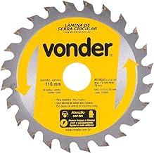 Vonder, Lâmina De Serra Circular Com Dentes De Metal Duro/Vídea, 110 Mm X 20 Mm, 24 Dentes.