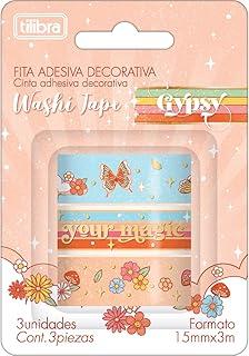 Tilibra - Fita Wahi Tape Gypsy, blister com 3