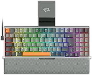 Teclado Mecânico Gamer Redragon Olaf RGB Cinza Compacto Switch Brown K648GG-RGB (PT-BROWN)