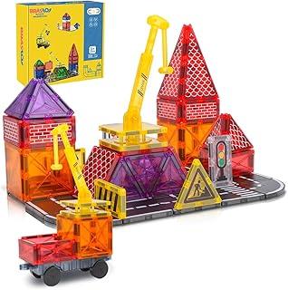 Brastoy Blocos de Montar Magnéticos Construção Brinquedos STEM Infantil (68 Peças)