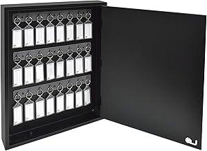 Acrimet Armário Organizador de Chaves com 24 Chaveiros Claviculário Cor Preto, 161.1