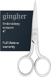 Gingher Embroidery Scissors 4"-W/Leather Sheath -01005290