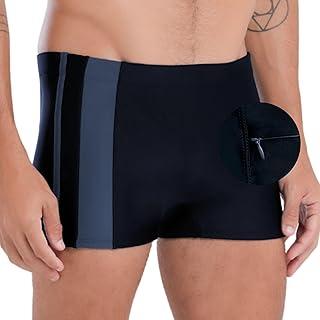 Sunga Boxer Praia Mash Com Bolso Zíper Uv 50+ Dryfast