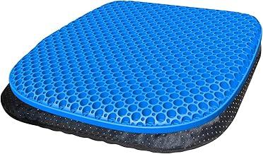 TONIINT Almofada de assento de gel grande melhorada com capa antiderrapante - 45 x 45 cm, almofadas de cadeira, almofada de assento de carro, almofada de assento de escritório, almofada de cadeira de