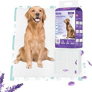 NEWPET Tapete Higiênico Premium para Cães, Tapete Higiênico Confort,Aroma de Lavanda, Desodorizante, 6 Camadas à Prova de Vazamentos e Superabsorvente (30, 60*80cm)