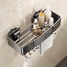Prateleira Banheiro Ventosa 1 Pacote Porta Shampoo para Banheiro Suporte Organizador Banheiro Acessórios Sem Furo Alumínio À Prova d'água e à Prova de Ferrugem Cubóide