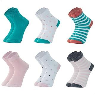 Kit 6 Pares Meias Bebê INFANTIL Mash Recém Nascido Cano Médio Algodão Criança