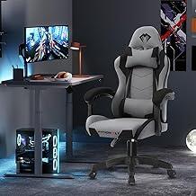 Cadeira Gamer Python Fly em tecido, respirável e ecológica, ângulo ajustável (Cinza Escuro)