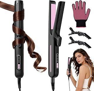 Chapinha Profissional, Com configuração de ar frio e placas flutuantes 3D, Configurações de 5 temperaturas, 15 Aquecimento rápido e desligamento automático seguro, Para todos os tipos de cabelo