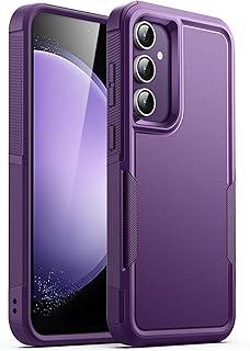 JETech Capa para Samsung Galaxy S23 FE 6,4 Polegadas, Proteção de Camada Dupla Resistente, Case Capinha Estojo de Telefone à Prova de Choque Robusta Resistente com Design Fosco (Roxo Profundo)