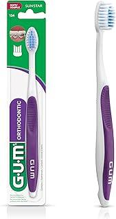 Escova Dental Ortodôntica GUM, cerdas em V para facilitar a limpeza ao redor dos brackets, Gum, Sortidas