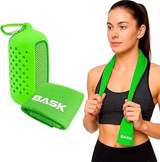 Toalha Esportiva Refrescante Fit Bask – Ideal para academia, seca rápido e proporciona frescor durante os treinos. Para quem busca conforto e praticidade na rotina esportiva. 90cm x 30cm (VERDE)