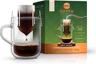 Orfeu Café Clássico 10 sachet Drip Coffee, 100% Arabica, Torra Média, 100g