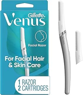 Gillette Venus Dermaplaning Tool, 2 refis de lâminas, lâminas esfoliantes faciais para mulheres, sobrancelhas e faciais com 36.63% de desconto por R$ 147,02 na amazon