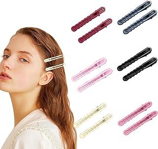 12 Peças Presilha de Cabelo,Presilha de Cabelo Feminina，Um Pequeno Presente Para Meninas, Adequado Para Maquiagem, Penteados e Franjas De Cabelo De Meninas (Ondulado)