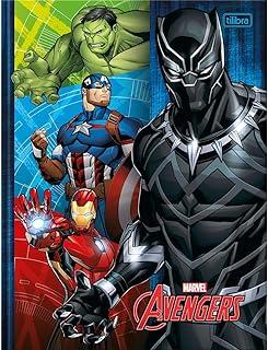 Caderno Brochura 1/4 Capa Dura Avengers 80Fls. Pacote Com 05-81253